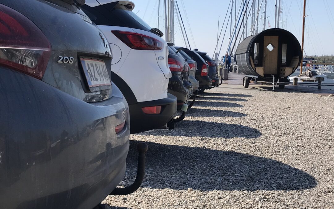 Parkering på havnepladsen